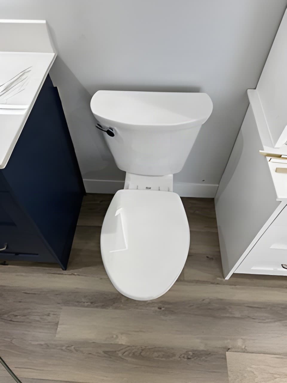 Clean toilet installation